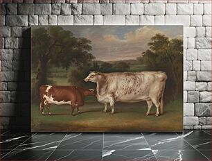Πίνακας, Prize Cattle in a Landscape