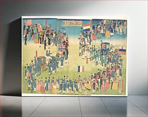 Πίνακας, Procession of People from Five Countries: Holland, Russia, France, England and America