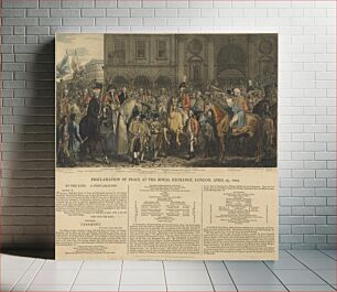 Πίνακας, Proclamation of Peace at the Royal Exchange, London, April 29th, 1802