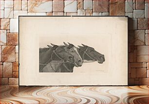 Πίνακας, [Profile heads of three horses]