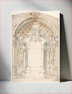 Πίνακας, Project for the decoration of an Altar., Anonymous, Italian, Piedmontese, 18th century
