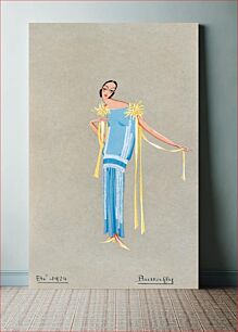 Πίνακας, Projet de robe, été, l'accroche-coeur (1924)