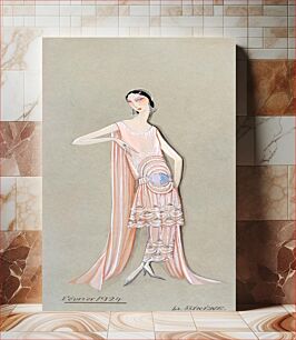 Πίνακας, Projet de robe, février: la sirène. (1924)
