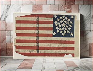 Πίνακας, Proof for an American flag campaign banner for John C. Breckinridge and Joseph Lane (1860) by H.C. Howard