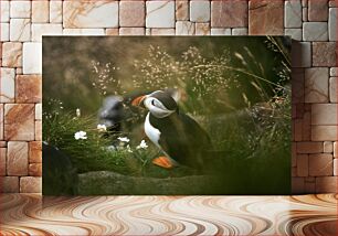 Πίνακας, Puffin Among Grass Puffin Among Grass