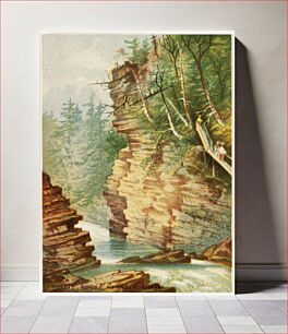 Πίνακας, Pulpit Rock, Au-sable Chasm by Robert D. Wilkie