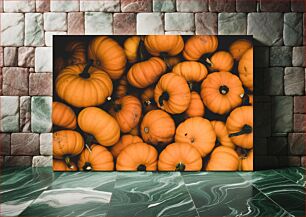 Πίνακας, Pumpkins Close-Up Κολοκύθες από κοντά