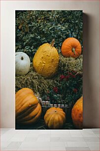 Πίνακας, Pumpkins on Hay Κολοκύθες στο σανό