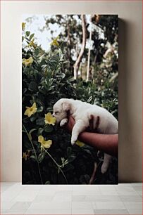 Πίνακας, Puppy in the Garden Κουτάβι στον κήπο