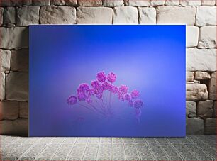 Πίνακας, Purple Blossoms on Blue Gradient Purple Blossoms on Blue Gradient