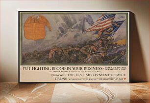Πίνακας, "Put fighting blood in your business Here's his record! Does he get a job!" --Arthur Woods, Assistant to the Secretary of War Dan Smith
