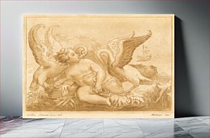 Πίνακας, Putto with two swans, Francesco Salviati