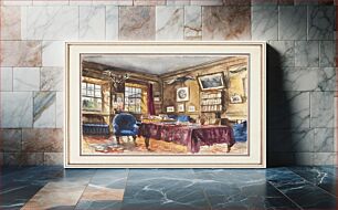 Πίνακας, Pynson Wilmot Bennitt's Room, Trinity College, Oxford by Arthur Frederick Payne
