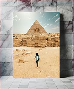 Πίνακας, Pyramids and Sphinx in Egypt Πυραμίδες και Σφίγγα στην Αίγυπτο