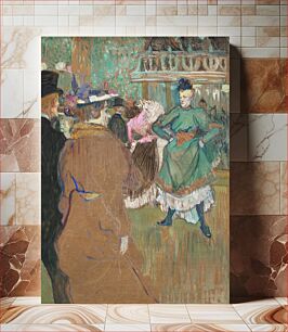 Πίνακας, Quadrille at the Moulin Rouge (1892) painting by Henri de Toulouse–Lautrec