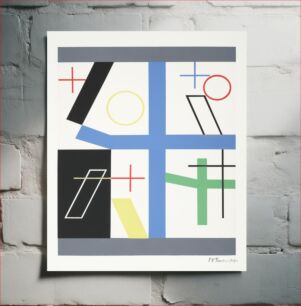 Πίνακας, Quatre espaces à croix brisée (1932) by Sophie Taeuber–Arp