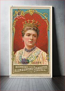 Πίνακας, Queen of Belgium, from World's Sovereigns series (N34) for Allen & Ginter Cigarettes