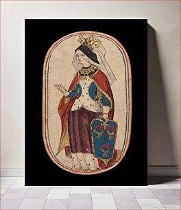 Πίνακας, Queen of Collars, from The Cloisters Playing Cards, South Netherlandish