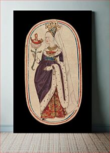 Πίνακας, Queen of Horns, from The Cloisters Playing Cards, South Netherlandish
