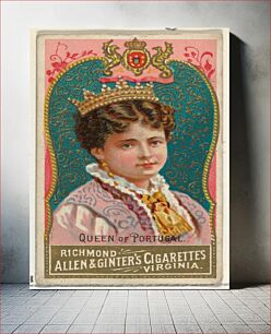 Πίνακας, Queen of Portugal, from World's Sovereigns series (N34) for Allen & Ginter Cigarettes