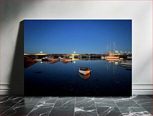 Πίνακας, Quiet Harbor at Dusk Ήσυχο λιμάνι στο σούρουπο