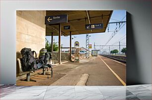 Πίνακας, Quiet Train Station Ήσυχο σιδηροδρομικό σταθμό