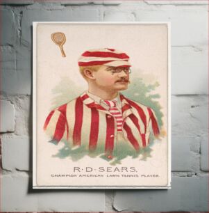 Πίνακας, R.D. Sears, Champion American Lawn Tennis Player, from World's Champions, Series 2 (N29) for Allen & Ginter Cigarettes