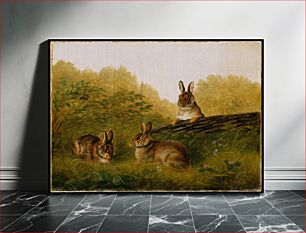 Πίνακας, Rabbits on a Log by Arthur Fitzwilliam Tait