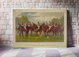 Πίνακας, Race Horses Vintage Poster (1888) by Karen Arnold