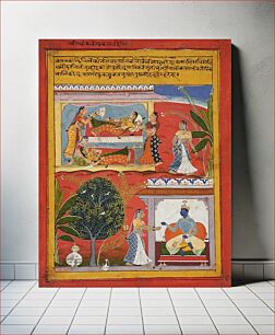 Πίνακας, Radhika's Manifest Agitation (Prakasha Udvaiga), Folio from a Rasikapriya (The Connoisseur's Delights) by Sahibdin