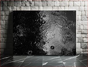 Πίνακας, Raindrops on Water Σταγόνες βροχής στο νερό