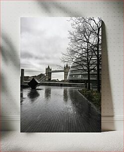 Πίνακας, Rainy Day Near Tower Bridge Βροχερή Μέρα Κοντά στο Tower Bridge