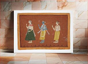 Πίνακας, Rama, Sita, and Lakshmana, Folio from a Ramayana