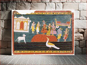 Πίνακας, Rama Visits Bharadvaja's Hermitage, Folio from a Ramayana (Adventures of Rama)