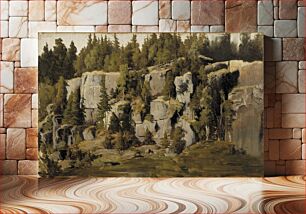 Πίνακας, Rapakivi rocks ; weathered rocks, 1871, Fanny Churberg