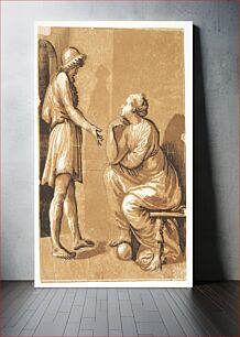 Πίνακας, Raphael with his mistress by Ugo Da Carpi