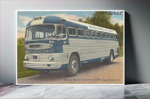 Πίνακας, Raritan Valley Bus Service, deluxe buses chartered for any occasion