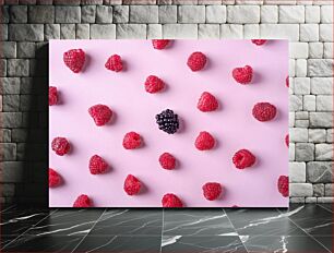 Πίνακας, Raspberry and Blackberry Pattern Σχέδιο βατόμουρου και βατόμουρου