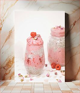 Πίνακας, Raspberry Chia Pudding Raspberry Chia Pudding