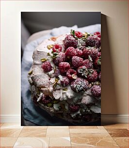 Πίνακας, Raspberry Dessert Επιδόρπιο βατόμουρο