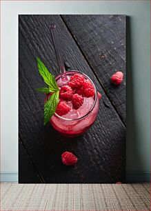 Πίνακας, Raspberry Mint Drink Ρόφημα μέντας βατόμουρου