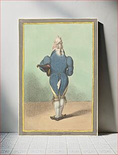 Πίνακας, Rear View of a Man Caricaturing the Current Costume Fashion