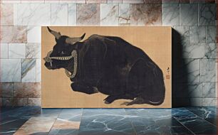 Πίνακας, Reclining Bull (1830s) by Mihata Joryu