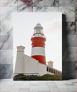 Πίνακας, Red and White Lighthouse Κόκκινος και Λευκός Φάρος