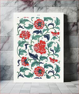 Πίνακας, Red floral pattern, Examples of Chinese Ornament selected from objects in the South Kensington Museum and other collections by Owen Jones