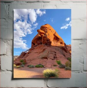 Πίνακας, Red Rock Formation in the Desert Σχηματισμός κόκκινου βράχου στην έρημο