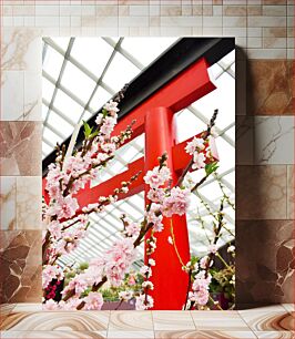 Πίνακας, Red Torii and Cherry Blossoms Red Torii και Cherry Blossoms