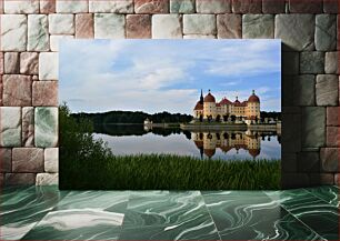 Πίνακας, Reflecting Castle by the Lake Αντανακλώντας το Κάστρο δίπλα στη Λίμνη