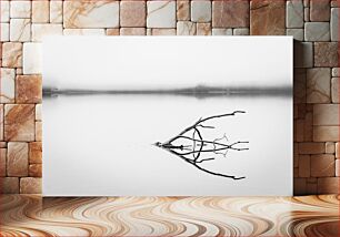 Πίνακας, Reflection of a Branch in Foggy Water Αντανάκλαση ενός κλαδιού σε ομιχλώδη νερά