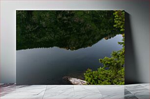 Πίνακας, Reflection of Mountains in a Lake Αντανάκλαση των βουνών σε μια λίμνη
